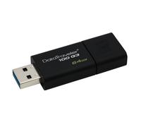 Kingston Technology DataTraveler 100 G3 lecteur USB flash 64 Go USB Type-A 3.2 Gen 1 (3.1 Gen 1) Noir
