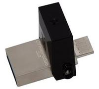 Kingston Technology DataTraveler 64GB microDuo 3.0 lecteur USB flash 64 Go USB Type-A / Micro-USB 3.2 Gen 1 (3.1 Gen 1) Noir Noir G