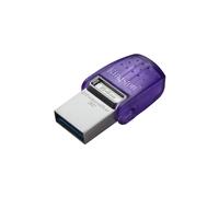 Kingston Technology DataTraveler microDuo 3C 64Go USB 3.2 Gen 1 200Mo/s Lecture USB-A & USB-C Compatible Windows macOS Linux Chrome OS