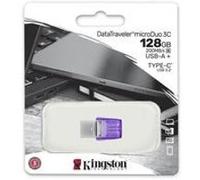 Kingston technology datatraveler microduo 3c lecteur usb flash 128 go usb type-a / usb type-c 3. 2 gen 1 (3. 1 gen 1) acier inoxydable, violet G