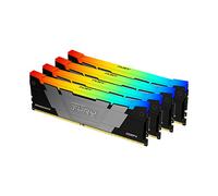 Kingston FURY Renegade RGB - DDR4 - kit - 64 Go: 4 x 16 Go - DIMM 288 broches - 3600 MHz / PC4-28800 - CL16 - 1.35 V - mémoire sans tampon - non ECC - noir