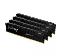 Kingston FURY Beast Noir DDR5 128Go (4x32Go) 5200MT/s CL40 DIMM Mémoire pour PC de Gamer Kit de 4 Intel XMP - KF552C40BBK4-128