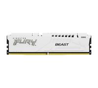 Kingston FURY Beast Blanc DDR5 16Go 5200MT/s CL40 DIMM Mémoire pour PC de Gamer Module Simple Intel XMP - KF552C40BW-16