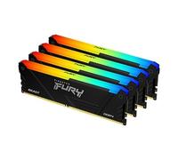 Kingston FURY Beast RGB 32GB 3600MT/s DDR4 CL17 DIMM (Kit of 4) Computer Memory KF436C17BB2AK4/32