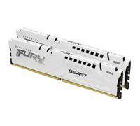 Kingston Technology FURY Beast 32GB 6000MT/s DDR5 CL36 DIMM (Kits de 2) White EXPO, 32 Go, 2 x 16 Go, DDR5, 288-pin DIMM, Blanc KF560C36BWE2K2-32