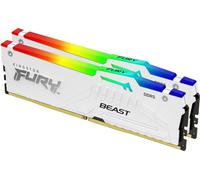 Kingston Technology FURY Beast 32GB 6400MT/s DDR5 CL32 DIMM (2er-Kit) White RGB XMP