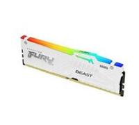 Kingston FURY Beast Blanc RGB 64Go (2x32Go) 5200MT/s DDR5 CL40 DIMM Mémoire pour PC de Gamer Kit de 2 Intel XMP - KF552C40BWAK2-64