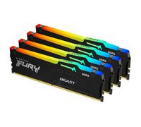 Kingston Technology FURY Beast 64 Go 5600 MT/s DDR5 CL40 DIMM (Kits de 4) RGB XMP