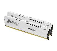 Kingston FURY Beast - DDR5 - kit - 64 Go: 2 x 32 Go - DIMM 288 broches - 6000 MHz / PC5-48000 - CL30 - 1.4 V - mémoire sans tampon - on-die ECC - blanc