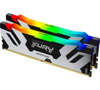 Kingston FURY Renegade Noir RGB XMP 48GB 6400MT/s DDR5 CL16 DIMM Mémoire pour PC de Gamer (Kit de 2) - KF564C16RSAK2-48