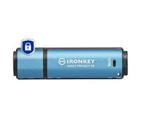 Kingston Technology IronKey 16Go Vault Privacy 50 chiffrée AES-256, FIPS 197, 16 Go, USB Type-A, 3.2 Gen 1 (3.1 Gen 1), 250 Mo/s, Casquette, Noir, Ble