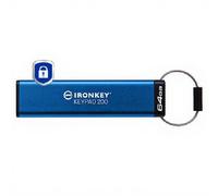 Kingston Clé USB IronKey Keypad 200 – chiffrée FIPS 140-3 Level 3 – 64 Go – USB 3.2 Gen 1