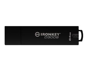 Kingston Technology IronKey Clé USB chiffrée 64 Go D300S AES 256 XTS