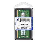 Kingston Technology KVR24S17S6/4 Module de mémoire 4 Go 1 x 4 Go DDR4 2400 MHz