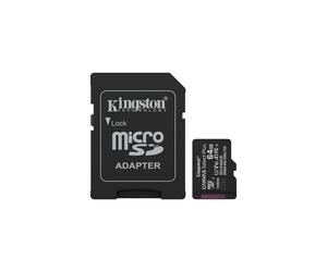 Kingston Technology microSDXC 64GB Canvas Select Plus Gen3 UHS-I U1 Classe 10 A1 V10 100MB/s avec adaptateur SD, fichiers exFAT