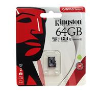 Kingston Technology Mini carte mémoire Micro SD pour tablette et téléphone portable Noir 64 Go