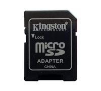 Kingston Technology Mini carte mémoire Micro SD pour tablette et téléphone portable Noir Adaptateur uniquement 16 Go/32 Go/64 Go/128 Go