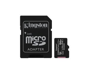 Kingston Technology Pack de deux cartes micSDXC Canvas Select Plus 100R A1 C10 de 64 Go + ADP simple