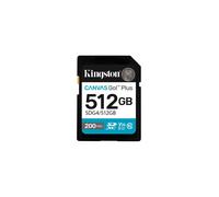 Kingston Carte mémoire flash Canvas Go! Plus 512 Go SDXC UHS-I V30 U3 Class10
