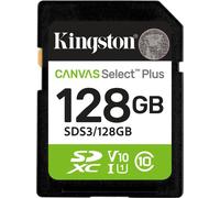 Kingston Technology SDXC Canvas Select Plus Gen3 128 Go 150 Mo/s C10 UHS-I U1 V10