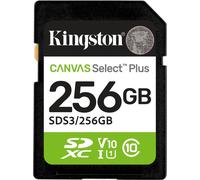Kingston Technology SDXC Canvas Select Plus Gen3 256 Go 150 Mo/s C10 UHS-I U1 V10