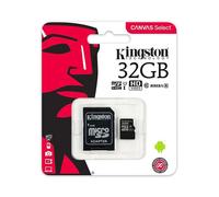 Kingston Toile Select 32GB/64GB/128GB Micro SD Classe 10 UHS-1 Avec Adapter-Uk