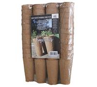 Kingston Tools Lot de 48 pots en fibre extra longs de 9 cm de haut - Pâte de bois biodégradable sans tourbe - Idéal pour les semis, les semis et la coupe