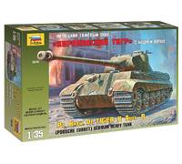 Kingtiger Porsche Char 1:35 Maquette En Plastique ZVEZDA