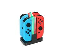 KINGTOP 4 en 1 Chargeur Nintendo Switch Manettes Joy-Con Charging Dock avec Indicateur LED