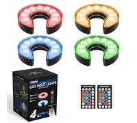 KINGTOP Lampe LED Rechargeable pour Trou de Golf - Étanche, lentille d'éclairage focalisée, télécommandée, Parfaite pour la Pratique du Golf dans Le Jardin, la Nuit, la Mise en Place de lumières