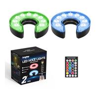 KINGTOP Lampe LED Rechargeable pour Trou de Golf - Étanche, lentille d'éclairage focalisée, télécommandée, Parfaite pour la Pratique du Golf dans Le Jardin, la Nuit, la Mise en Place de lumières