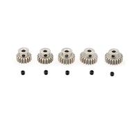 KingVal Lot de 5 pignons de rechange M0.6 18T 19T 20T 21T 22T 3,175 mm en aluminium compatible avec moteur sans balais 1/10 RC