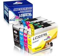 KINGWAY LC3237XL LC3239 Cartouches d'encre Compatibles avec Brother LC3237 LC3237XL LC3239XL pour Brother HL-J6000DW HL-J6100DW MFC-J5945DW MFC-J6945DW MFC-J6947DW (4 Pack)