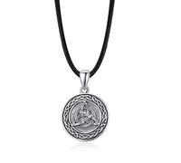 KINGWHYTE Collier Médaillon en Argent Sterling Boussole Photo Médaillon Allez dans la direction de votre rêve Pendentif Souvenir Collier pour Femmes Hommes Filles - 18 pouces + 2 pouces Chaîne en