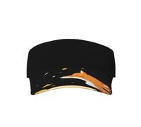 Kingww Little Fox in The Starry Sky Visière de protection solaire pour femme et homme, casquette de baseball vide, visière de tennis, visière de golf, noire