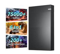 Kinhank 4TB Retro Game Hard Drive with 75000+ Games, 6 In1System Retro Game Consoles, Compatible with 200+Emulators, Portable Game Hard Drive Disk Compatible with Win 7/8/10/11