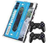 Kinhank Disque Dur Externe Portable 500Go HDD Intégré avec +111.000 Jeux, Système Batterie 33 avec Plus de 80 Emulateurs Classiques et AAA, Supporte Windows et MacOS SVP Game (500 Go + 2 Manettes BT)