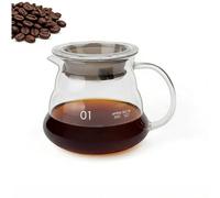 KINHARD 360ML Cafetière en Verre, Verseuse en Verre, Universelle | Théière en Verre Thermique, Verseuse Cafetiere Adaptée au Service du Thé et du Café Dans les Restaurants et les Hôtels