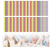 KINHARD Stickers Smiley 2400 Pièces Gommettes Visage Rond Gommettes Récompense pour Bureau, L'école Domicile 10 Couleurs