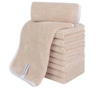 KinHwa Handtücher, 100% Mikrofaser Gästetuch Beige 30 x 50 cm，10 pièces