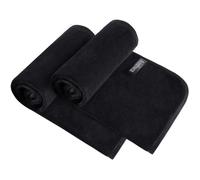 KinHwa Lot de 2 essuie-mains en microfibre douce pour salle de bain, spa, salle de sport, 50 x 75 cm, séchage rapide, noir