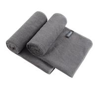 KinHwa Lot de 2 Serviettes en Microfibre (40 x 70 cm) - Serviettes Douces, très absorbantes et à séchage Rapide (Gris)