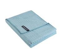 KinHwa Lot de 2 Serviettes en Microfibre | Douces, légères et Ultra-absorbantes | 50 cm x 100 cm | Séchage Rapide et antibactériennes | Bleues