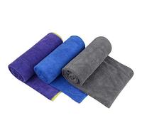 KinHwa Lot de 3 Serviettes d'entraînement absorbantes en Microfibre Douces pour la Transpiration, Taille Parfaite pour Les entraînements, Le Yoga Chaud, la Course, Le vélo ou Le Camping, 40,6 x 78,7
