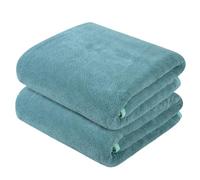 KinHwa Serviette de Bain Microfibre, Lot de 2 Grande Draps de Bain Doux et Absorbante,Serviette de Bain Grande Taille pour la Piscine, Gym, Camping, Yoga, Voyage, Bleu