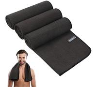 KinHwa Serviette de Sport en Microfibre - séchage Rapide, légère, Douce - idéale pour Le Yoga, Le Fitness, la Plage, la Salle de Sport 40cmx80cm 3Pack Marron