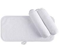 KinHwa serviette demaquillante lavable microfibre Serviette Visage De luxe Ultra-douce pour un usage quotidien 15cm x 30cm 3 Pack Blanc