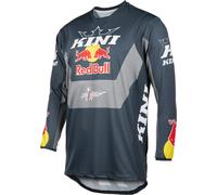 Kini Red Bull 1.0 Maillot de motocross, noir-gris, taille XL pour homme