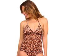 Kiniki Haut de Tankini Transbronzant pour Femme - Cheetah