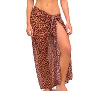 Kiniki Paréo de Plage Transbronzant pour Femme - Cheetah